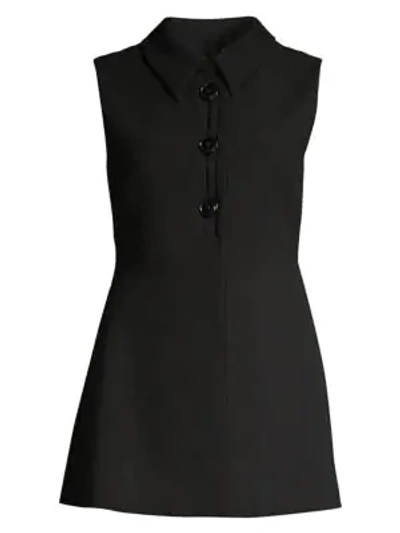 Shop Elie Tahari Desiree Vest Top In Black