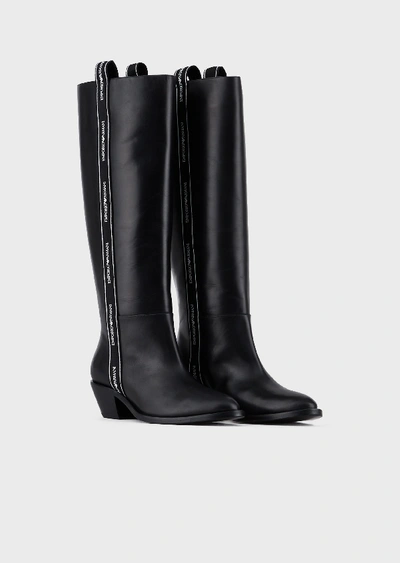 Shop Emporio Armani Boots - Item 11756968 In Black