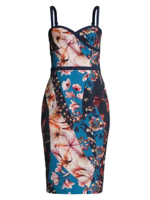 black halo daria floral dress