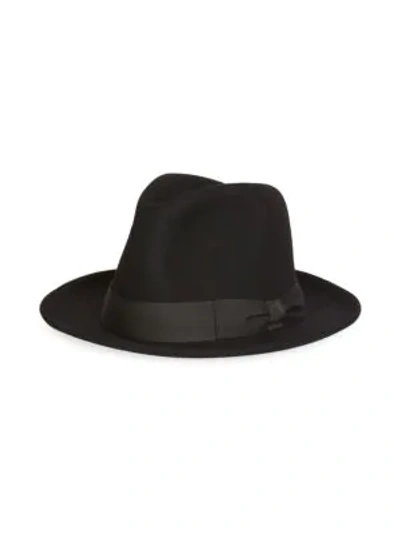 Shop Ami Alexandre Mattiussi Men's Felted Wool Hat In Black