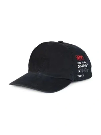 Shop Off-white Industrial Y013 Baseball Hat In Black White