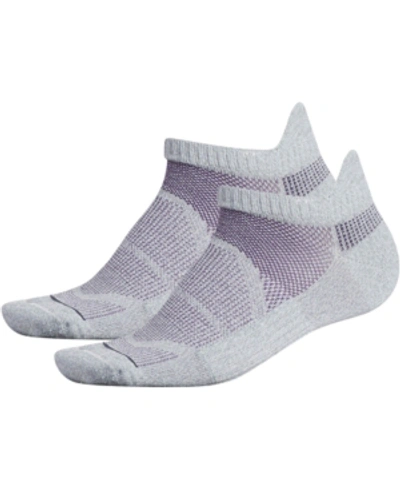 Shop Adidas Originals Adidas 2-pk. Superlite Prime Mesh Iii Tabbed No-show Women's Socks In Grey - Clear Grey Marl/ Clear Grey/ Legend Purple/ Acti