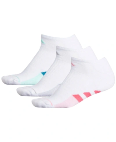 Shop Adidas Originals Adidas 3-pk. Cushioned No-show Women's Socks In White/ Real Pink/ Light Pink/ White - Light Pink Marl/ C