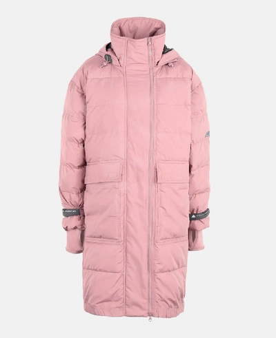 Shop Stella Mccartney Blush Long Padded Jacket In Pink