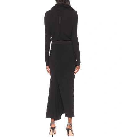 Shop Rick Owens Asymmetric Skirt In Black