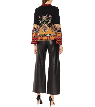 Shop Etro Wool-blend Cardigan In Multicoloured