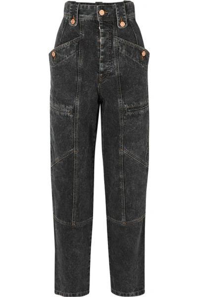 Shop Isabel Marant Étoile Neko High-rise Jeans In Gray