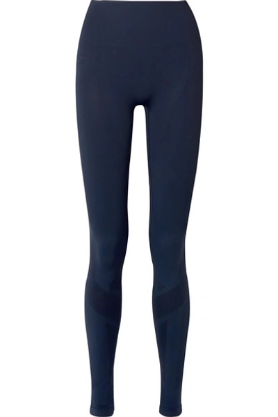 Shop Lndr Eight Eight Compression Seamless Stretch Leggings In Navy