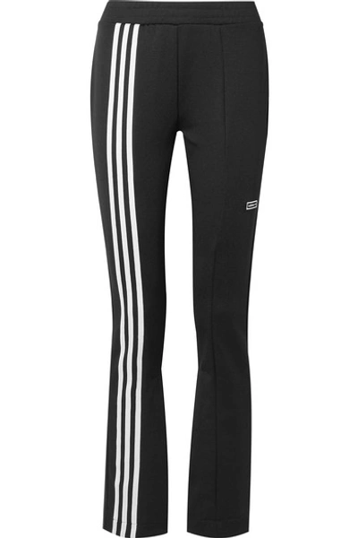 Shop Adidas Originals Tlrd Striped Stretch-jersey Track Pants In Black