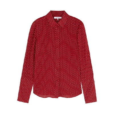 Shop Frame Red Printed Silk Shirt