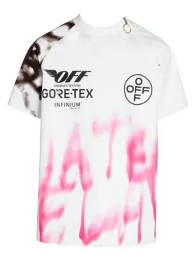 Shop Off-white Gore-tex Short-sleeve T-shirt In White Multi