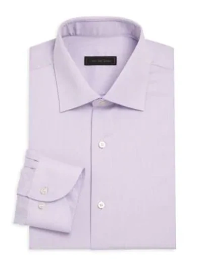 Shop Saks Fifth Avenue Collection Travel Dress Shirt In Lavender