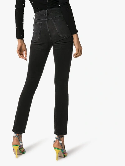 Shop 3x1 Channel Seam Skinny Jeans In Black