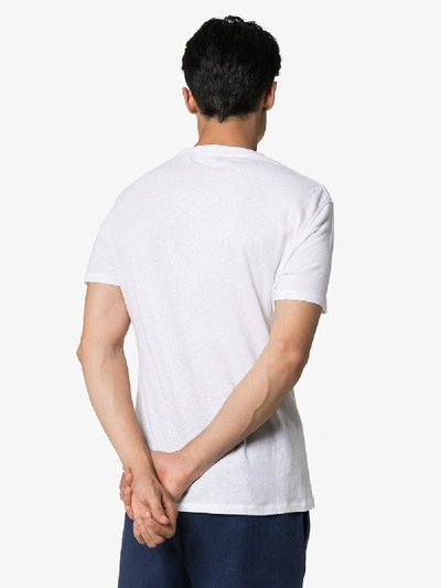Shop Frescobol Carioca Short Sleeved T-shirt In White