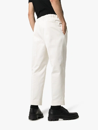 Shop Jil Sander Priamo Relaxed Trousers In White