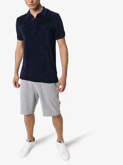 Shop Vilebrequin Blue Pacific Short Sleeve Polo Shirt