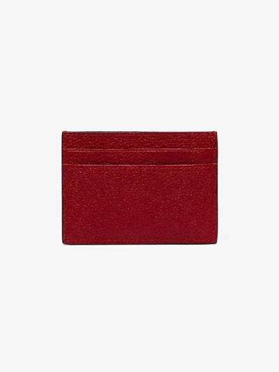 Shop Gucci Red Zumi Small Leather Card Holder