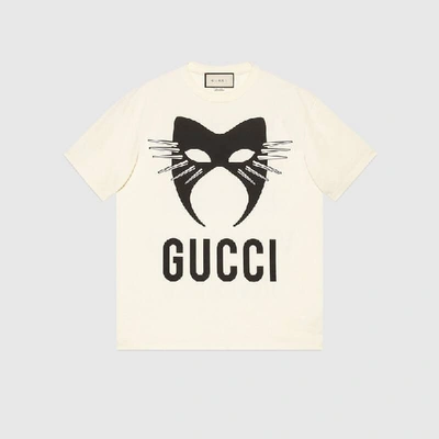 Shop Gucci Manifesto Oversize T-shirt In White