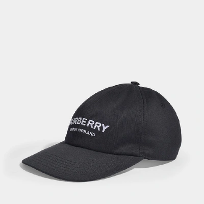 Shop Burberry | Casual  Baseball Cap In Black Cotton