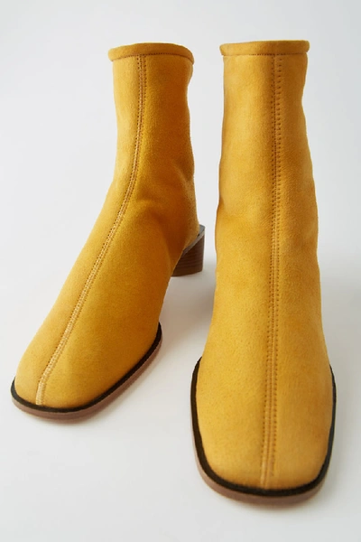 麂皮踝靴 Yellow/beige