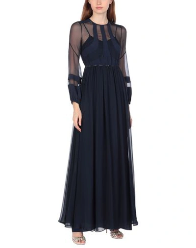 Shop N°21 Long Dresses In Dark Blue