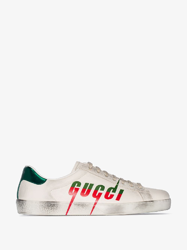 gucci ace distressed