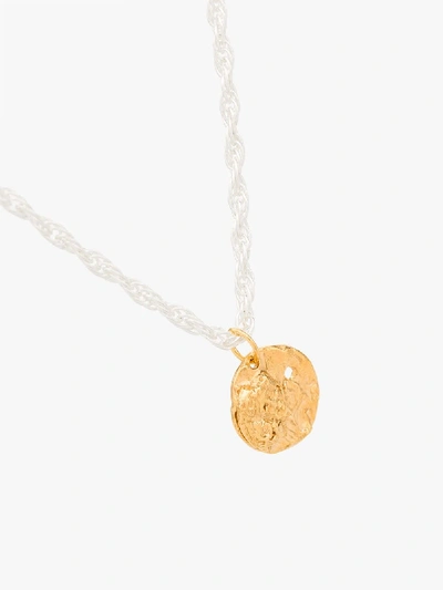 Shop Alighieri Yellow Gold The Twisted Game Necklace In Metallic