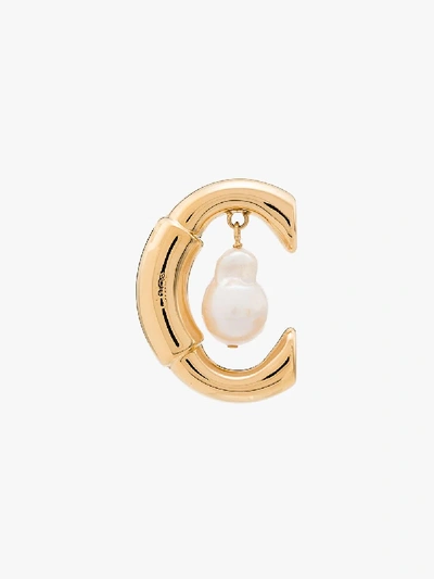 Shop Chloé Gold Tone Darcey Pearl Earring