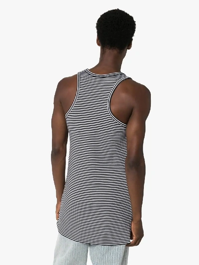 Shop Haider Ackermann Fortuna Stripe Wool Tank Top In Black