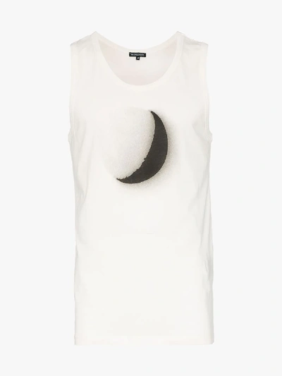 Shop Ann Demeulemeester Half Moon Cotton Vest In White