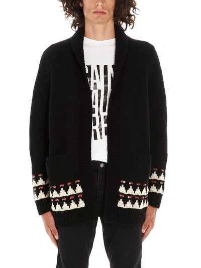 Shop Saint Laurent Cardigan In Black