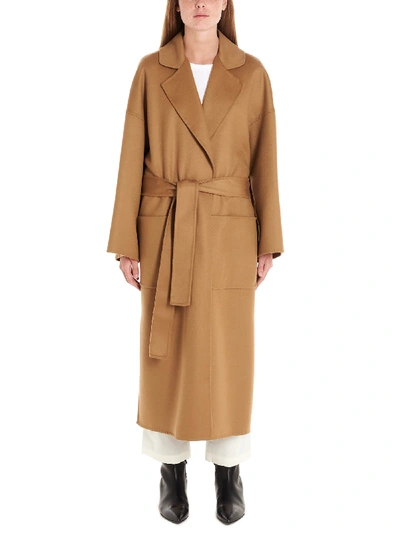 Shop Loewe Coat In Brown