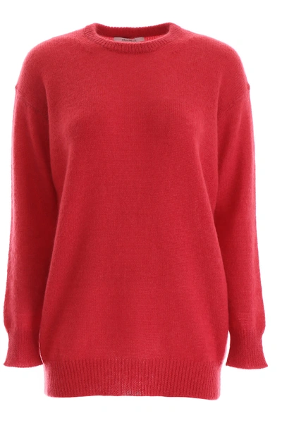 Shop Max Mara Relax Pullover In Corallo (red)