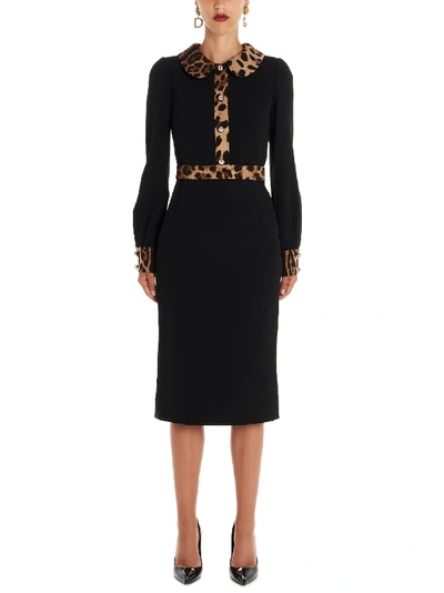 Shop Dolce & Gabbana Dress In Black