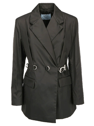 Shop Prada Jacket In Nero