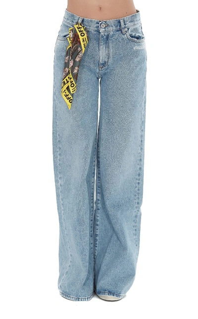 Shop Off-white Jeans In Blue