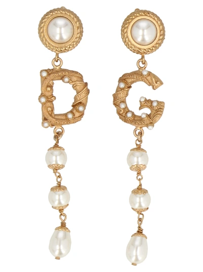 Shop Dolce & Gabbana Earrings In Gold