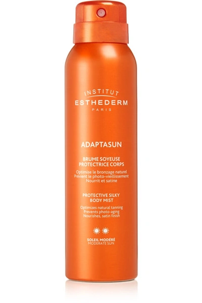 Shop Institut Esthederm Adptasun Protective Silky Tanning Body Mist - Moderate, 150ml In Colorless