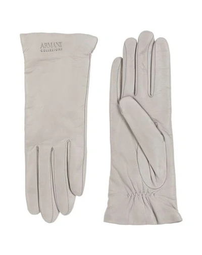 Shop Armani Collezioni Gloves In Beige