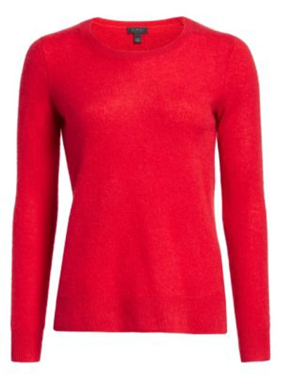 Shop Saks Fifth Avenue Women's Collection Featherweight Cashmere Sweater In Fireball