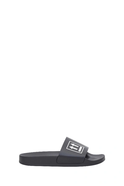 Shop Off-white Double Arrows Slide In Nero