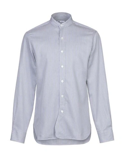 Shop Doppiaa Man Shirt Slate Blue Size 15 ¾ Cotton