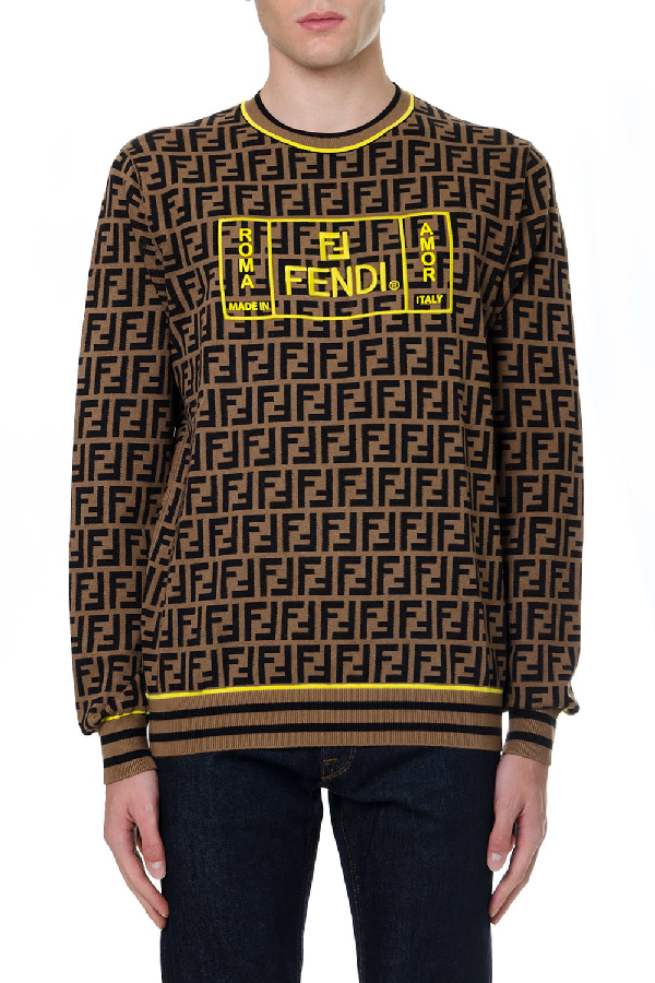 fendi yellow sweater