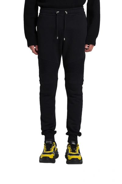 Shop Balmain Jogger In Nero