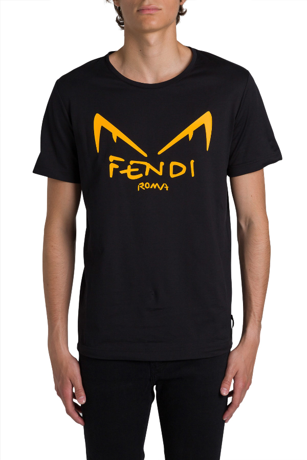 black and yellow fendi shirt