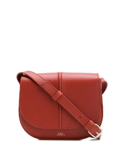 Shop Apc Betty Brandy Shoulder Bag In Red