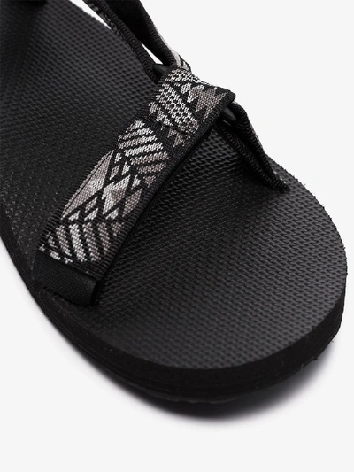 Shop Teva Black Elasticated Strap Sandals