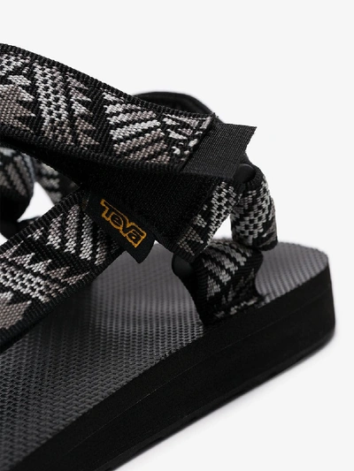 Shop Teva Black Elasticated Strap Sandals