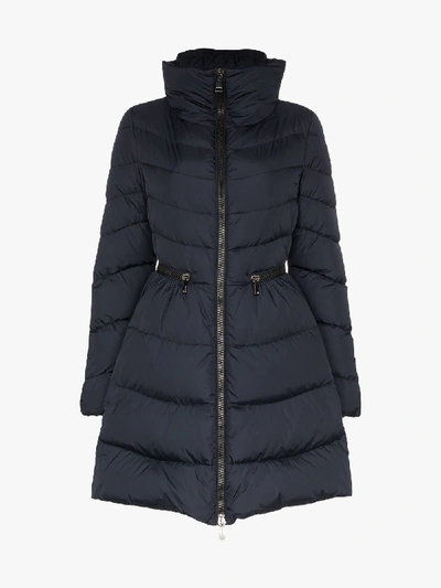 Shop Moncler Mirielon Quilted-down Coat In Blue