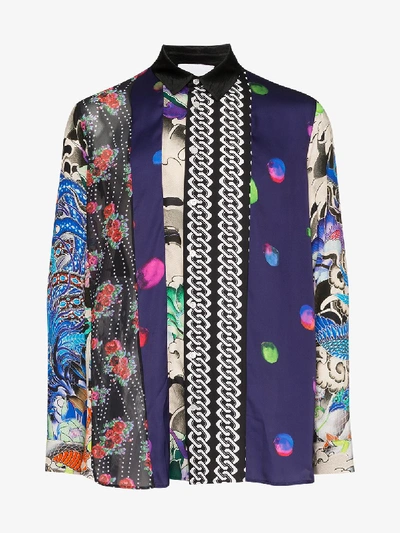 Shop Koché Mixed Print Shirt In Multicolour